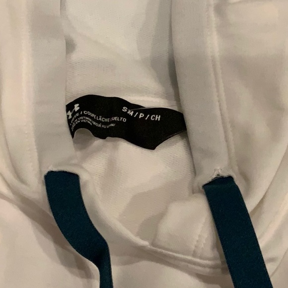 NWT Ladies UNDER ARMOUR White Hooded Tank small - Picture 3 of 5